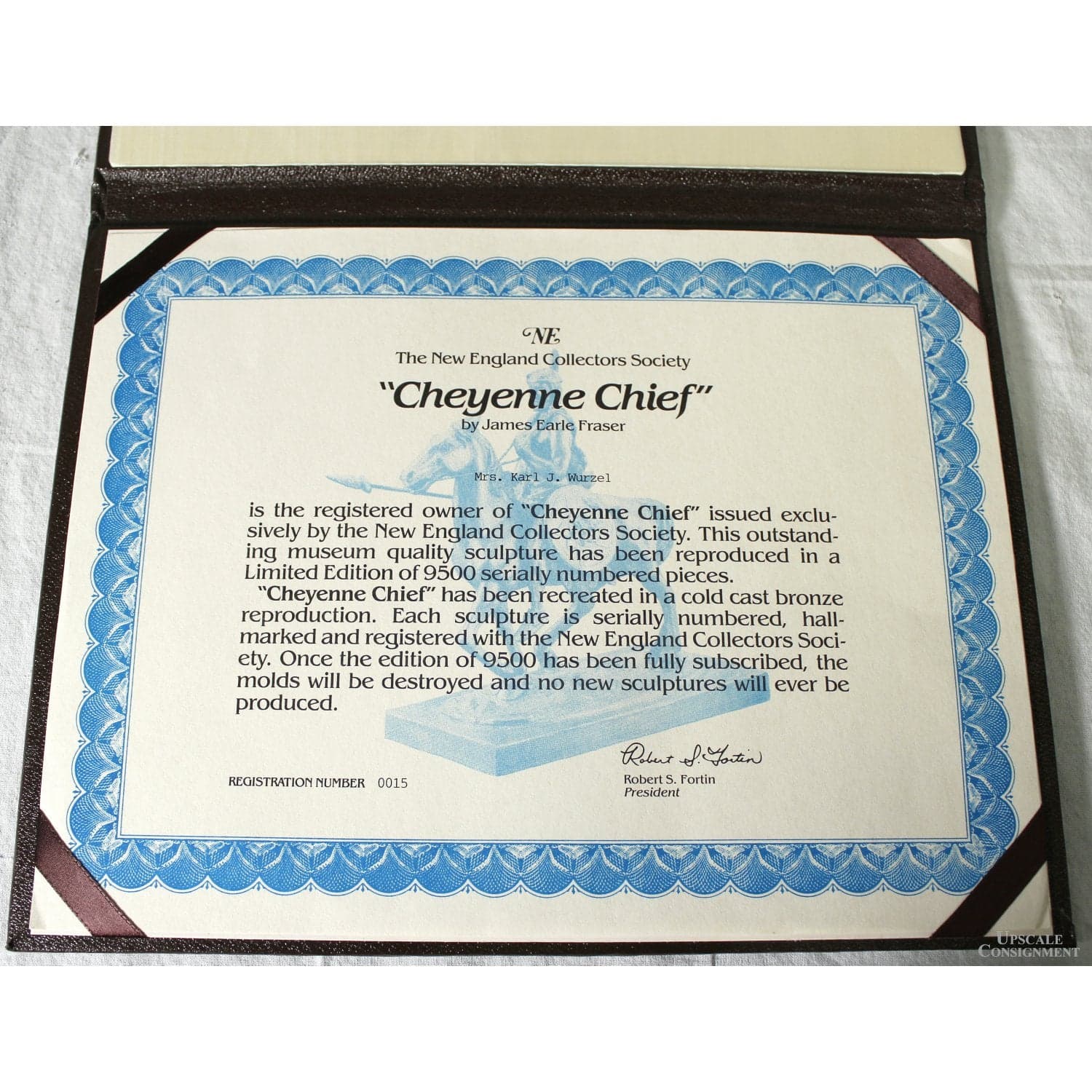 James Earle Fraser "Cheyenne Chief" Bronze Sculpture - Thumbnail 6