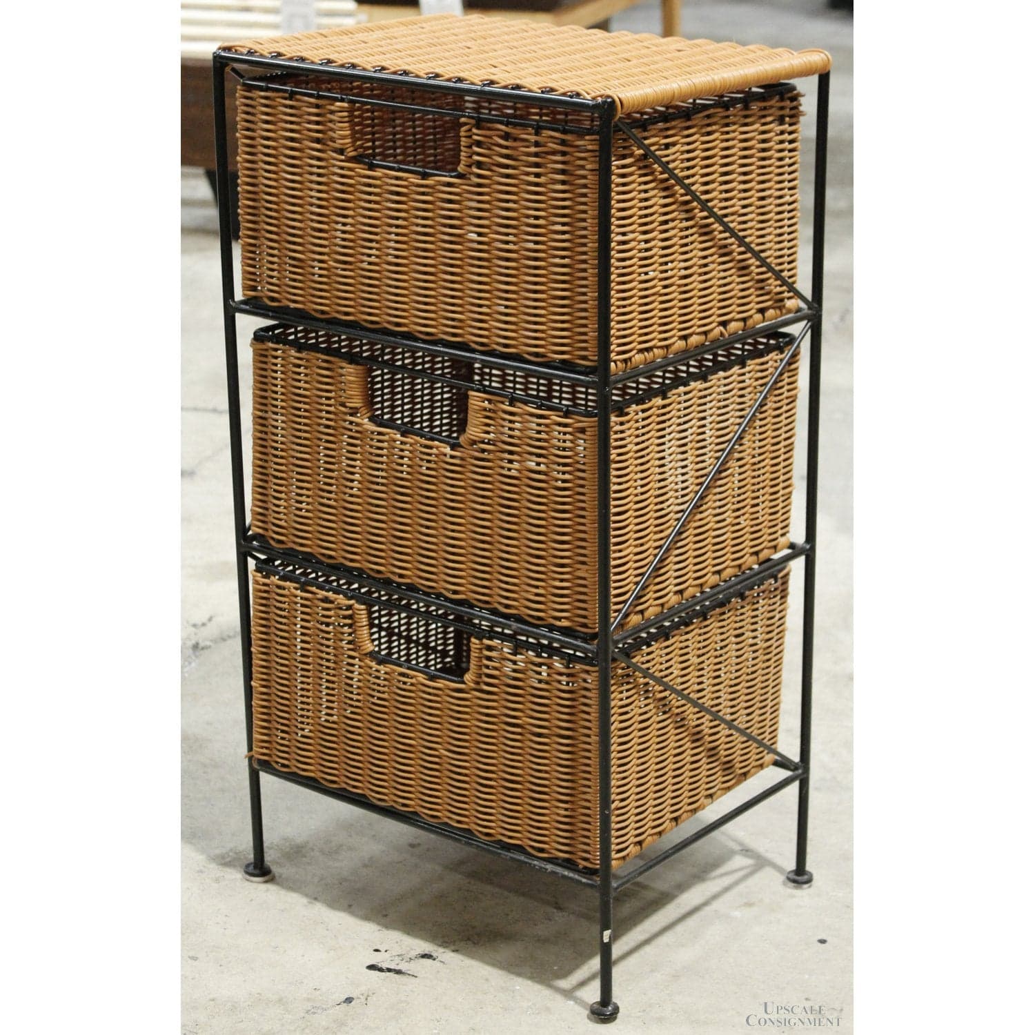 Wicker Drawers w/Metal Frame - Thumbnail 4