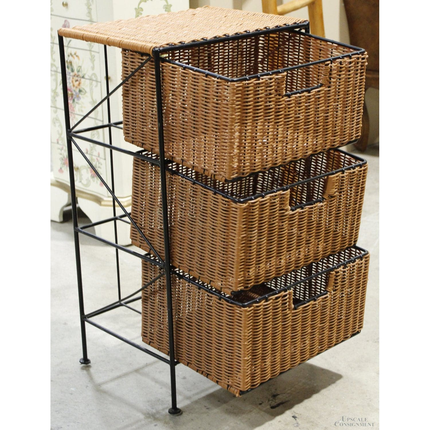 Wicker Drawers w/Metal Frame - Thumbnail 3