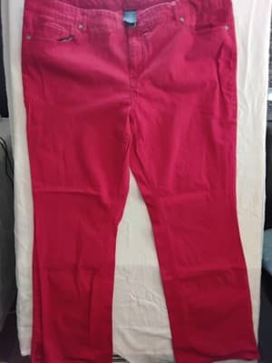 Faded Glory, Cotton blend red pants size 22W - Image 1