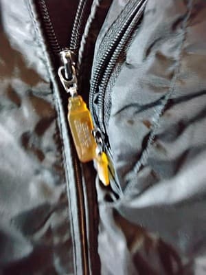 Nylo bomber jacket, black with quilted lining - Thumbnail 3