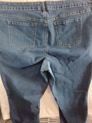 Cotton blend denim jeans, Torrid, mid-rise skinny fit sizes 24T - Thumbnail 7