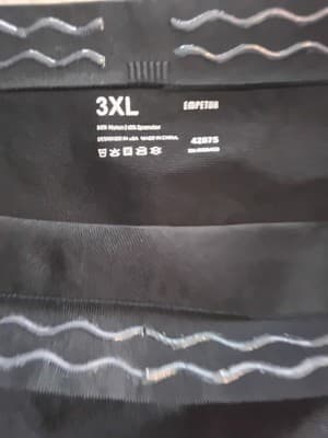 Empetur High Waist Compression Leggings 3xl Black - Thumbnail 5