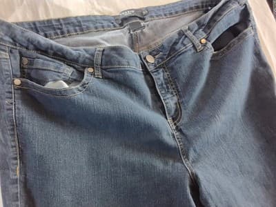 Cotton blend denim jeans, Torrid, mid-rise skinny fit sizes 24T - Thumbnail 2