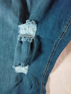 Cotton blend distressed skinny Jeans Gloria Vanderbilt Size 22W - Thumbnail 4