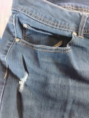 Cotton blend distressed skinny Jeans Gloria Vanderbilt Size 22W - Thumbnail 6