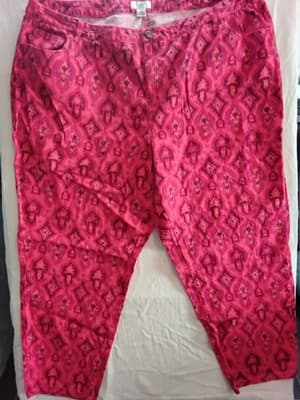 Cato woman jeans 24w Red with Diamonds Shape - Image 1