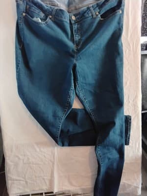 Cotton blend denim jeans, Torrid, mid-rise skinny fit sizes 24T - Thumbnail 4