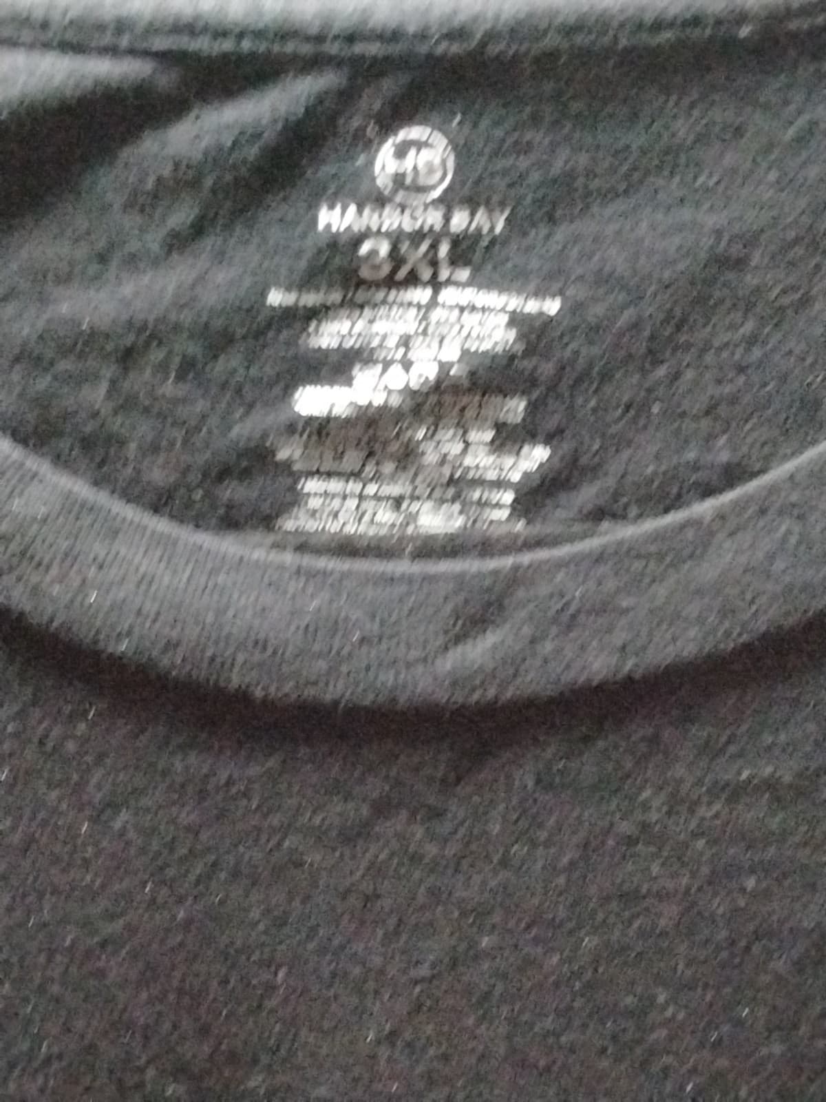 Harbor Bay Pocket t shirt Mens 3XLT faded black Basic short sleeve casual grunge - Image 1