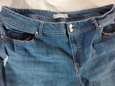 Cotton blend distressed skinny Jeans Gloria Vanderbilt Size 22W - Thumbnail 8