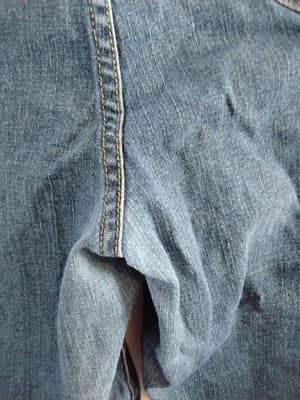 Baby Phat denim Capri shorts, mid-rise with rolled cuffs sizes 20 - Thumbnail 14