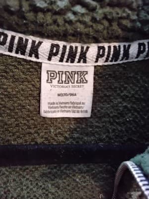 Polyester fleece quarter - zip pullover, Victoria Secret PINK sherpa style - Thumbnail 6