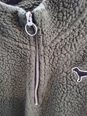 Polyester fleece quarter - zip pullover, Victoria Secret PINK sherpa style - Thumbnail 10