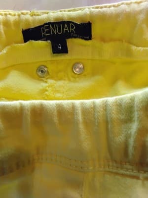 Coco Bianca Top S & Cotton ribbed leggings, yellow/mustard color size. 4 - Thumbnail 4