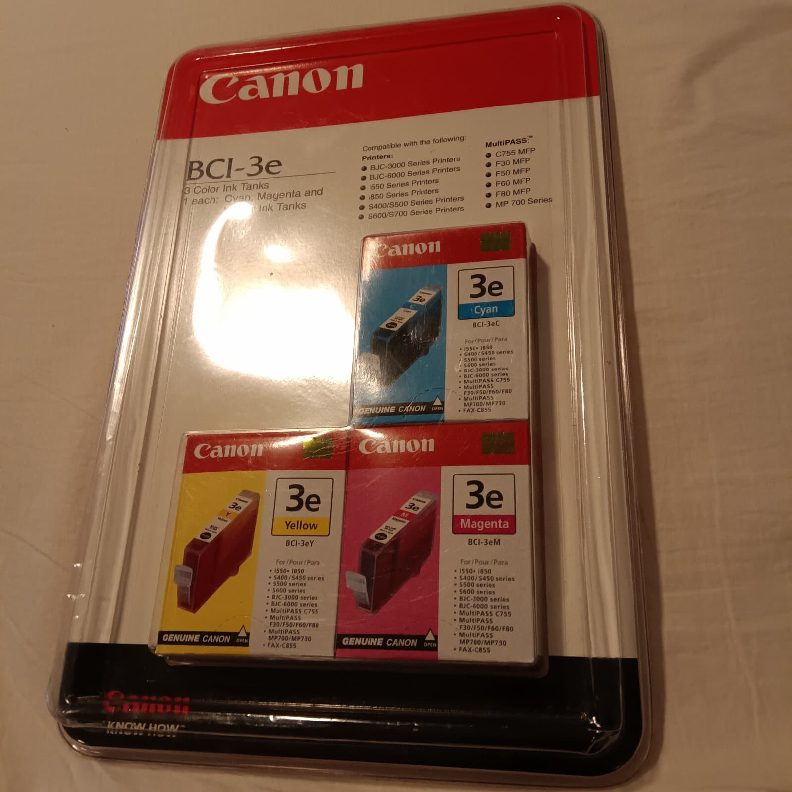 Canon BCI-3e (4480A263) Cyan, Magenta, Yellow Ink Cartridge - Image 1