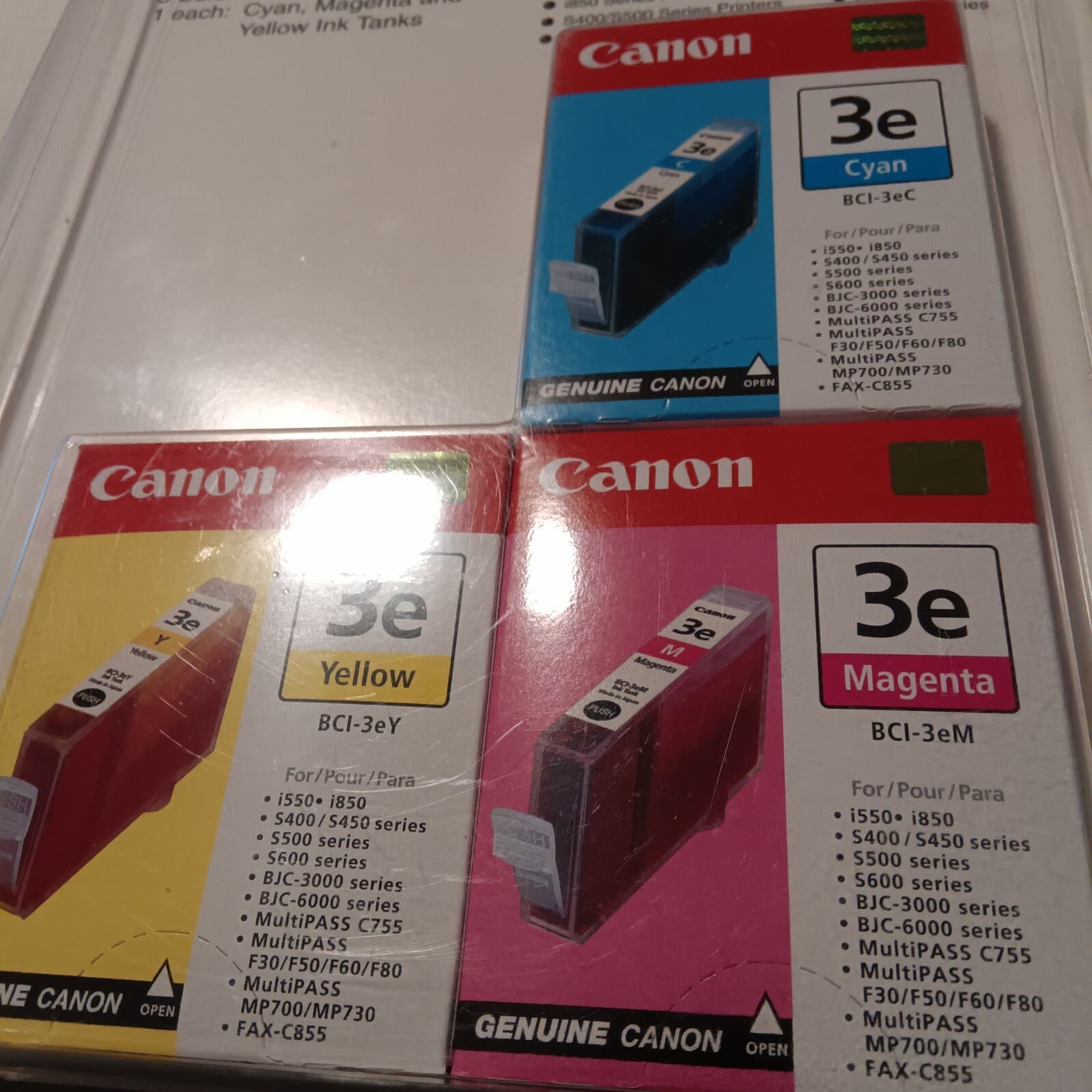 Canon BCI-3e (4480A263) Cyan, Magenta, Yellow Ink Cartridge - Thumbnail 2