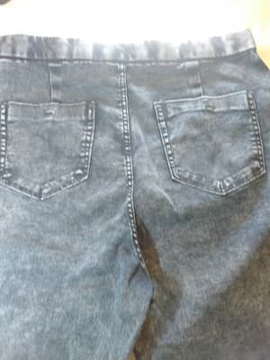 Cotton-blend denim-effect legging, No Boundaries Super High Rise - Thumbnail 8