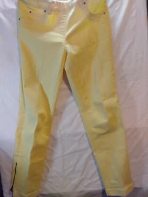 Coco Bianca Top S & Cotton ribbed leggings, yellow/mustard color size. 4 - Thumbnail 3