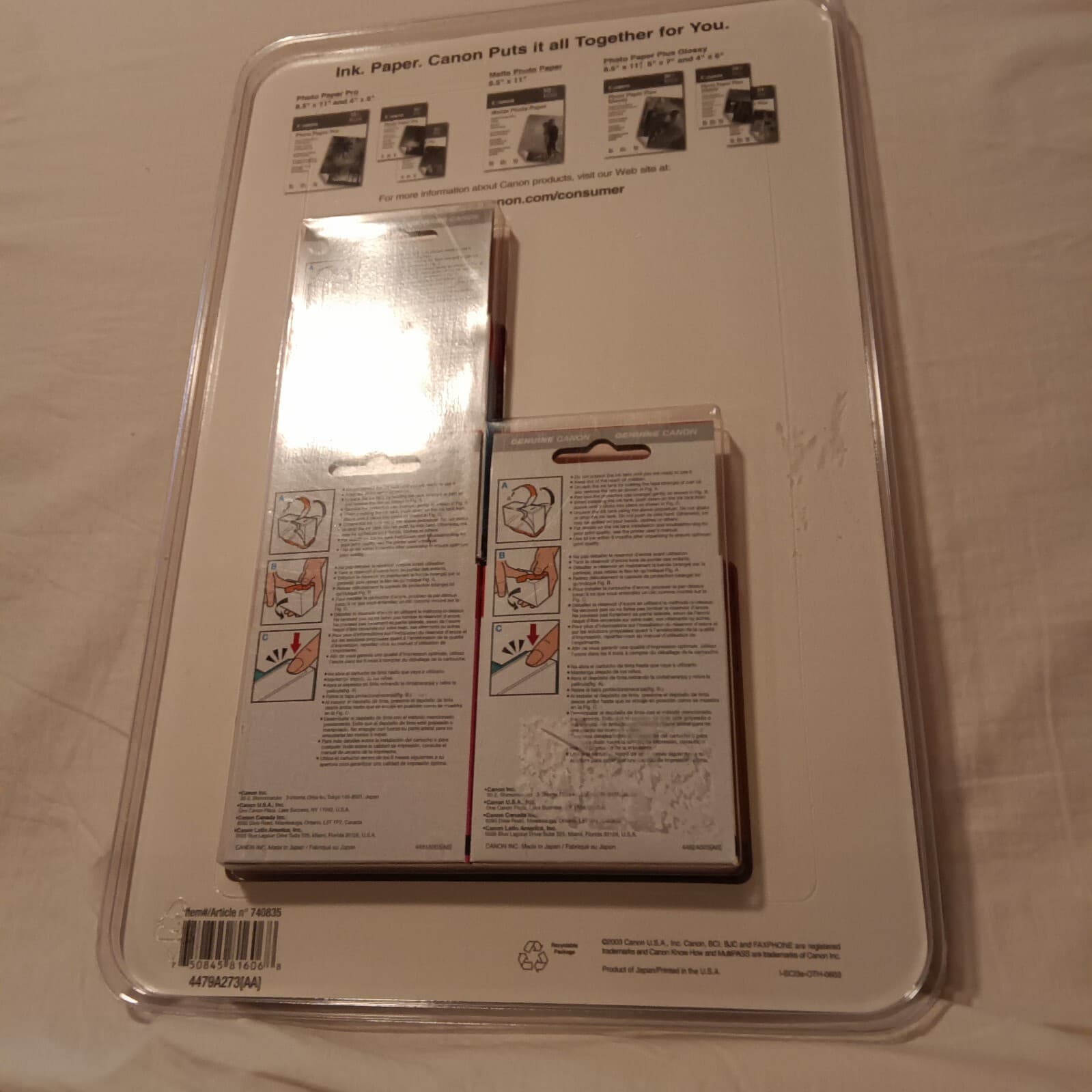 Canon BCI-3e (4480A263) Cyan, Magenta, Yellow Ink Cartridge - Thumbnail 5