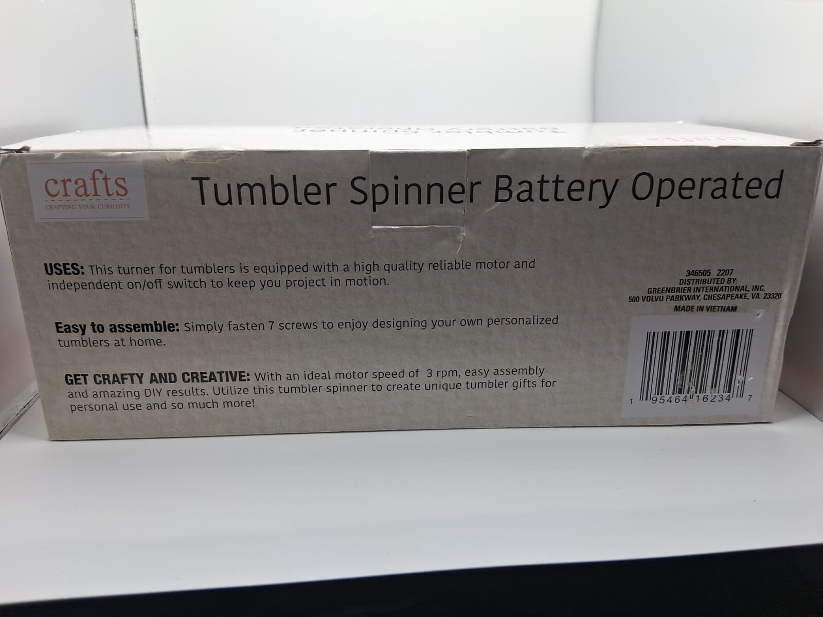 Tumbler Spinner Battery Operated, craft tool - Thumbnail 2