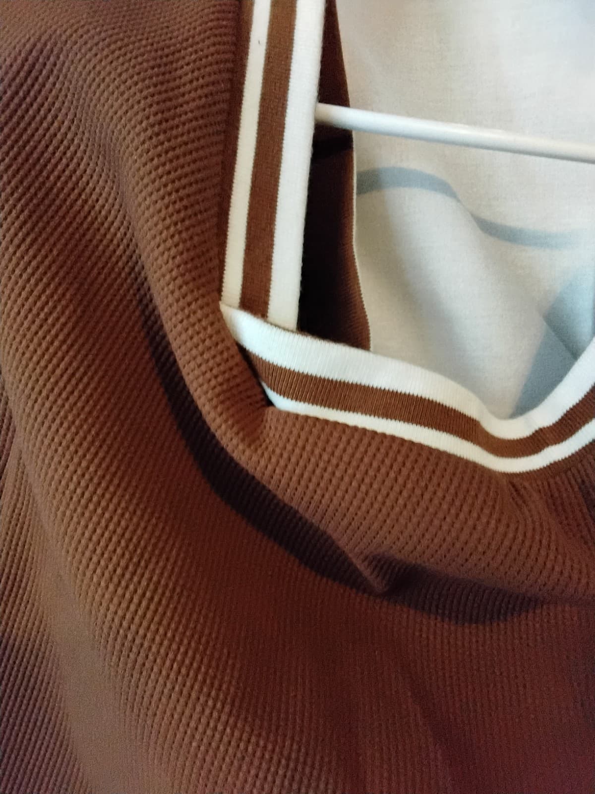 Cropped varsity jacket, brown with 'BOUNCER' lettering and Skirt set - Thumbnail 10