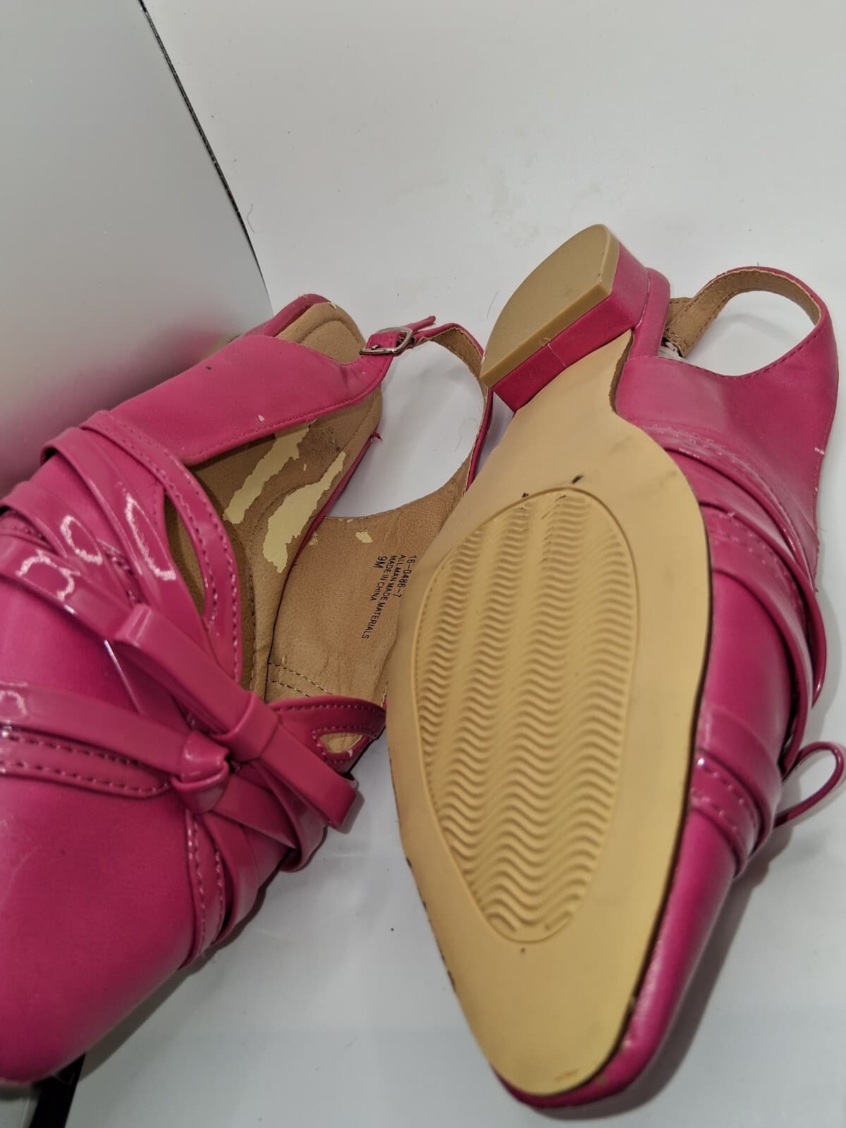 Danya Magenta Leather Flat Shoes Nh - Thumbnail 7
