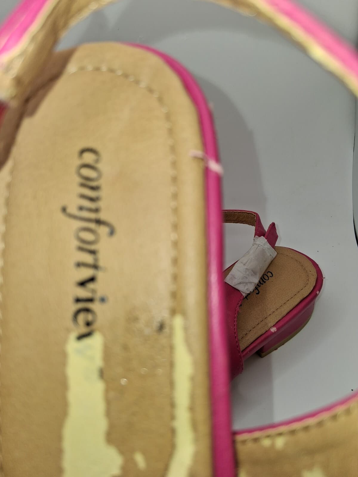 Danya Magenta Leather Flat Shoes Nh - Thumbnail 5