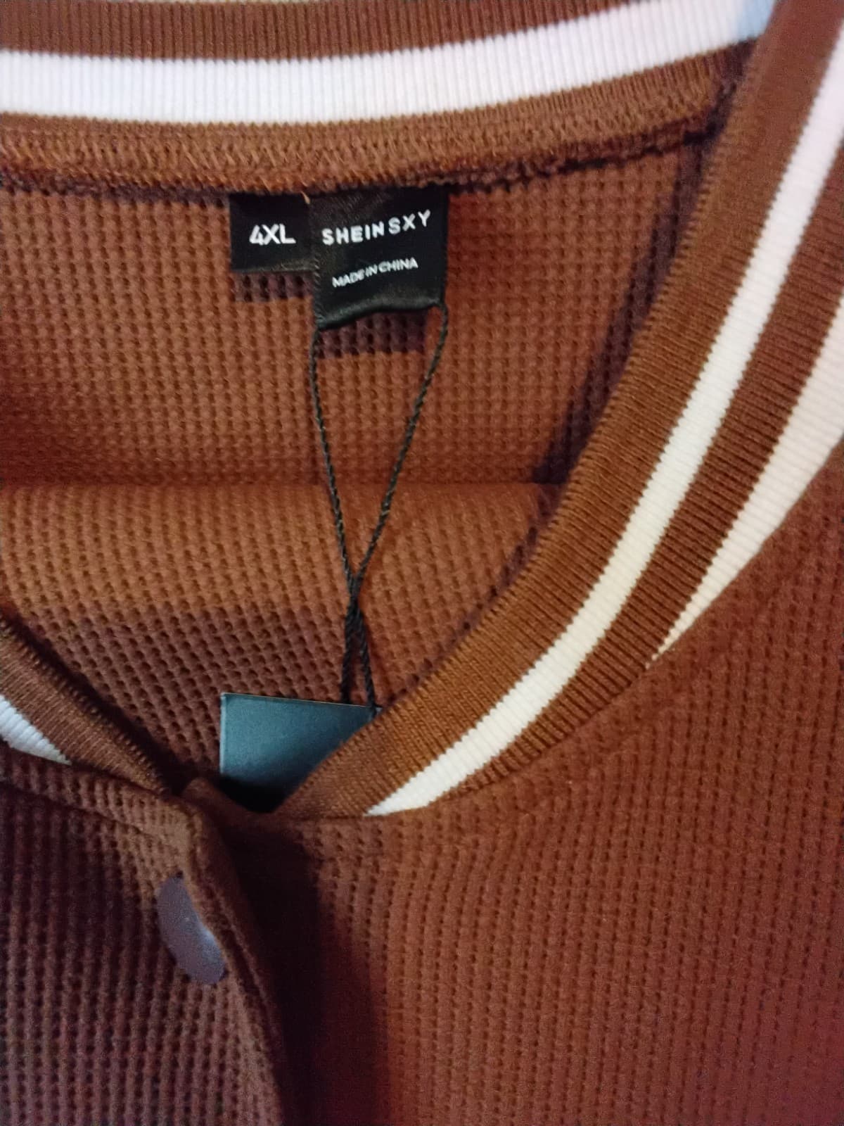 Cropped varsity jacket, brown with 'BOUNCER' lettering and Skirt set - Thumbnail 4