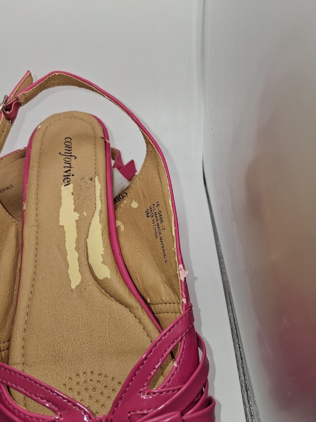 Danya Magenta Leather Flat Shoes Nh - Thumbnail 3