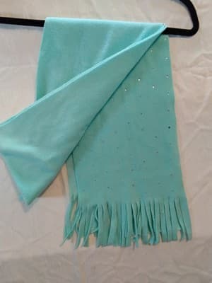 Scarf Set Of 2 Pink & Tealt Rhinestones New Warm Soft Pretty L@@K - Thumbnail 9