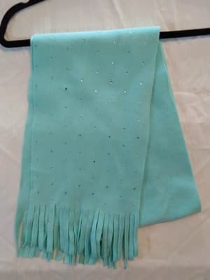 Scarf Set Of 2 Pink & Tealt Rhinestones New Warm Soft Pretty L@@K - Thumbnail 16