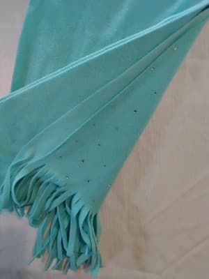 Scarf Set Of 2 Pink & Tealt Rhinestones New Warm Soft Pretty L@@K - Image 1