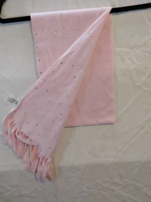 Scarf Set Of 2 Pink & Tealt Rhinestones New Warm Soft Pretty L@@K - Thumbnail 7