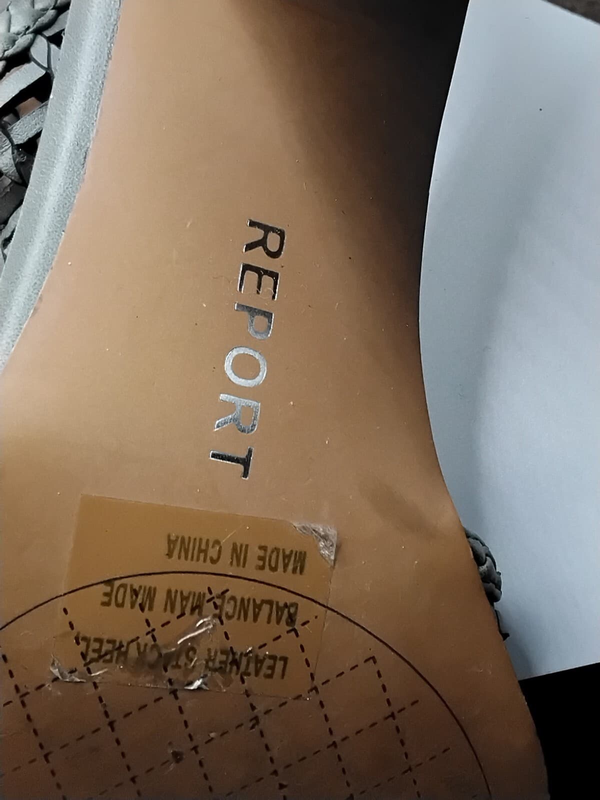 Woven leather sandals, Report Signature, block heel - Thumbnail 11