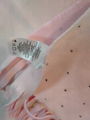 Scarf Set Of 2 Pink & Tealt Rhinestones New Warm Soft Pretty L@@K - Thumbnail 8