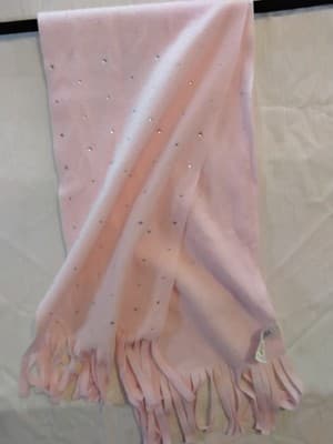Scarf Set Of 2 Pink & Tealt Rhinestones New Warm Soft Pretty L@@K - Thumbnail 4