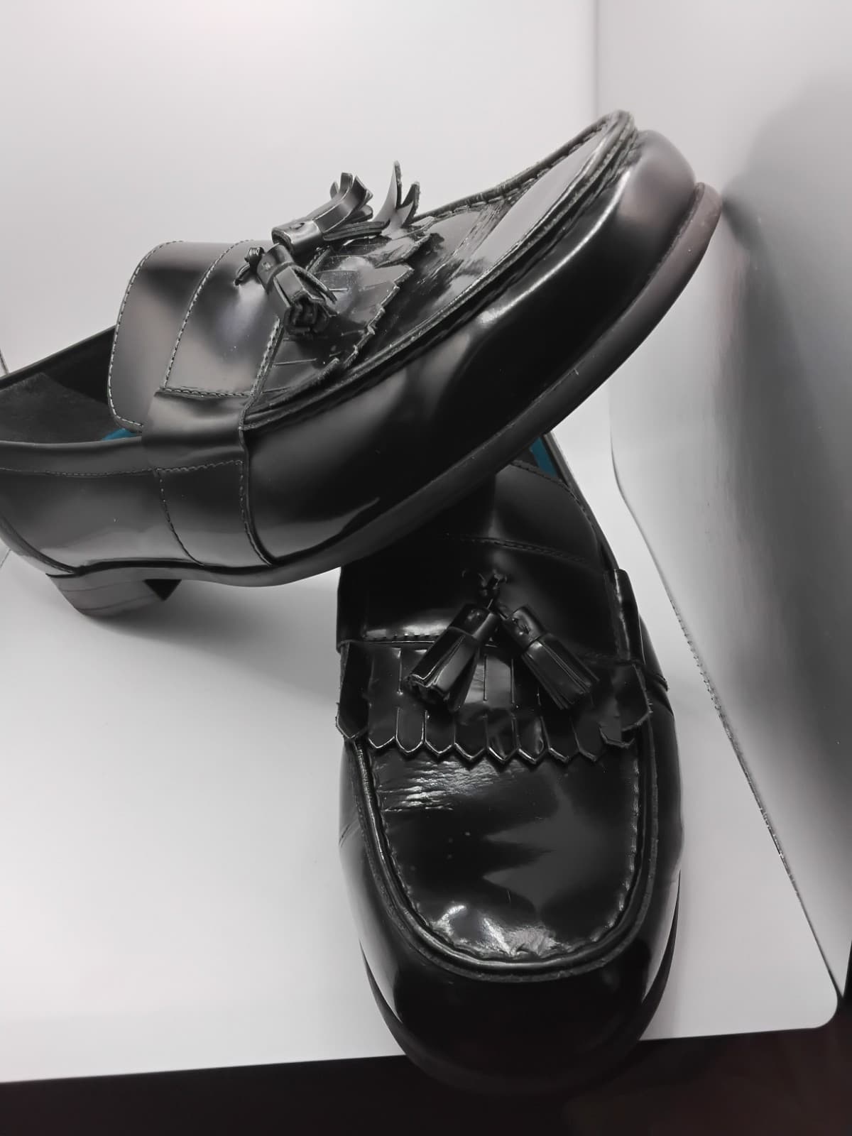 Nunn Bush Leather Dress loafers Moc Toe Kiltie Tassel Size 12 M - Thumbnail 2