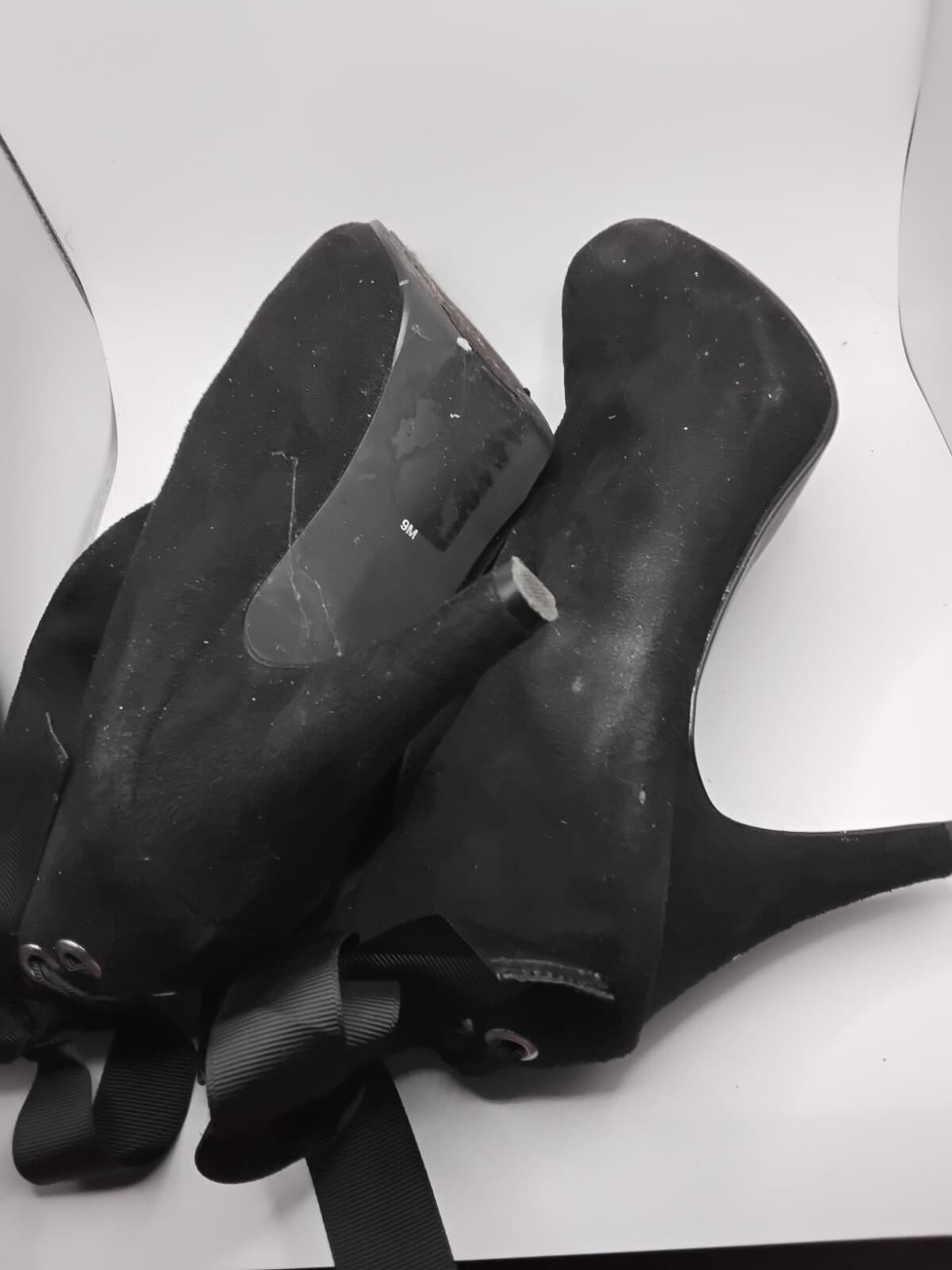 Suee ankle boots with bow detail, black pointed toe booties - Thumbnail 6