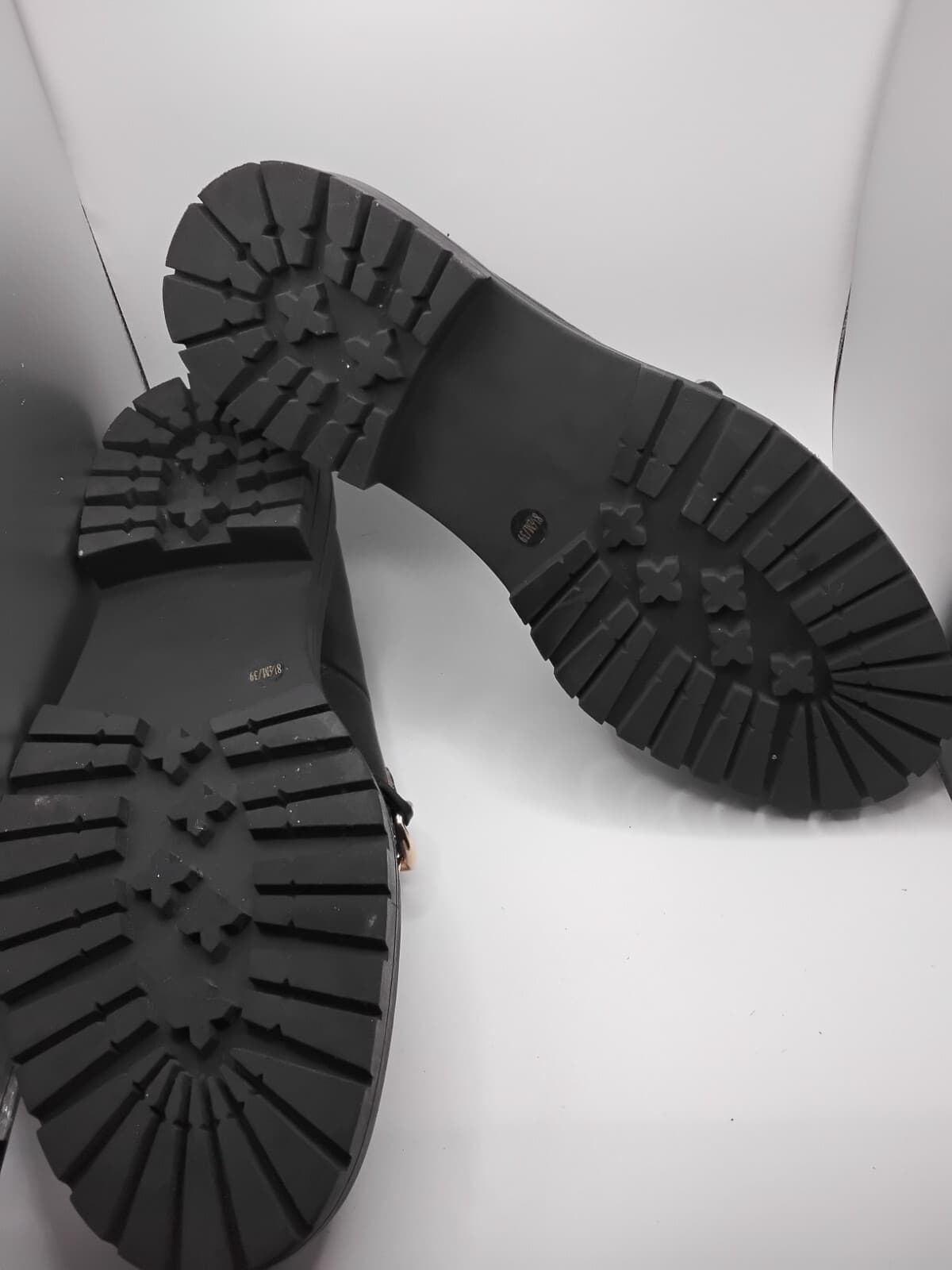 Leather loafer, Jessica Simpson DiSilva, black with detail and lug sole - Thumbnail 8