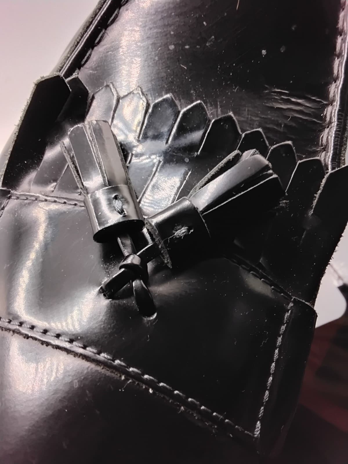 Nunn Bush Leather Dress loafers Moc Toe Kiltie Tassel Size 12 M - Thumbnail 11