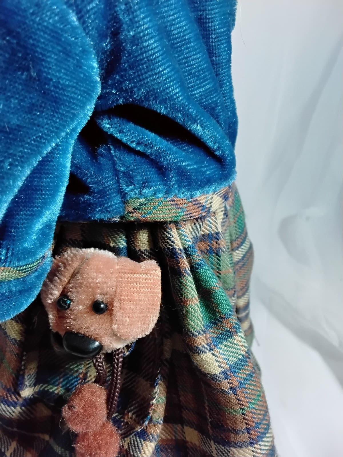 Porcelain Doll With Puppy Face On Her Dress - Thumbnail 13