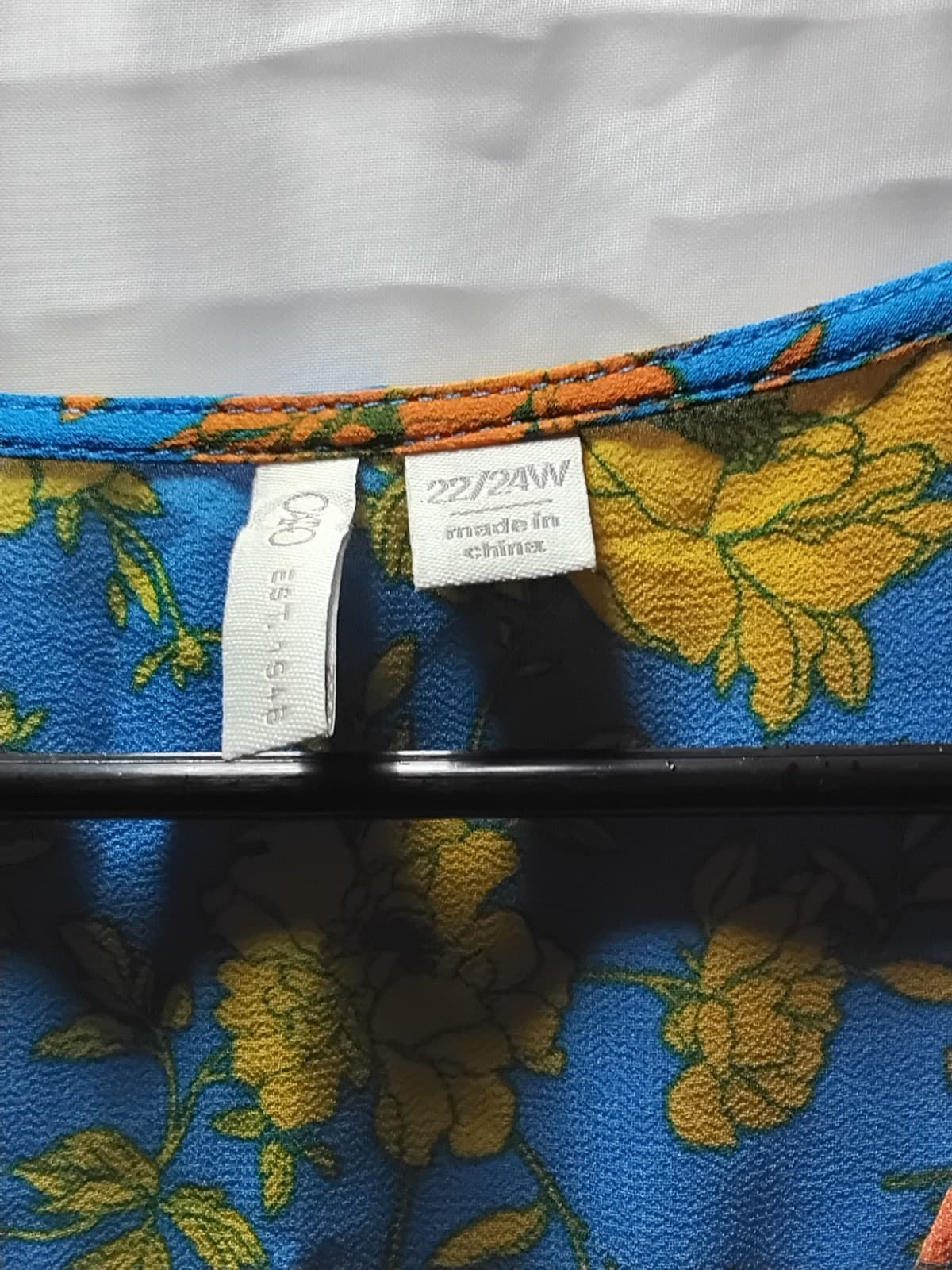 Cato Lightweight Turquoise Floral Empire Waist V neck Tunic | - Thumbnail 3