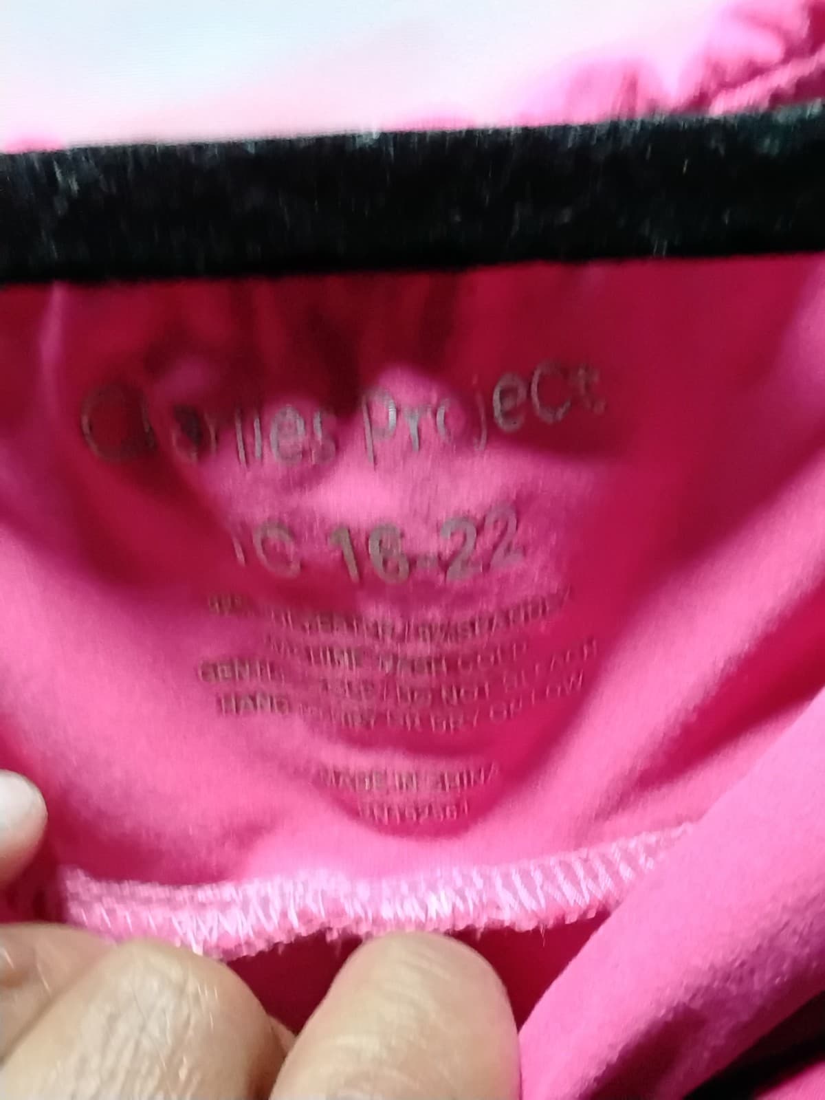 Ribbed knitted leggings, hot pink/ fuchsia color - Thumbnail 2