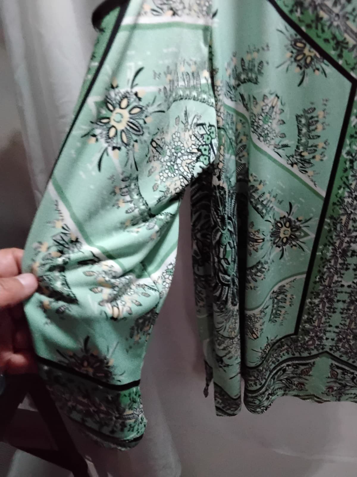 Polyester sleeveless top, JM Collection, printed tunic style 2XL - Thumbnail 3