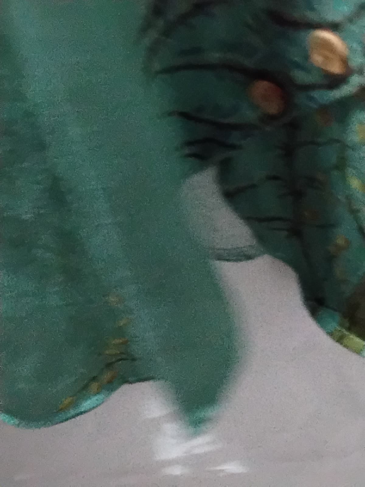 Polyester long sleeve top, Miss look floral print blouse 4x - Thumbnail 5