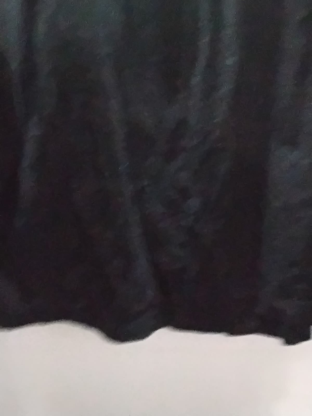 Velvet blouse, black 3/4 sleeve top with decorative trim detail - Thumbnail 2