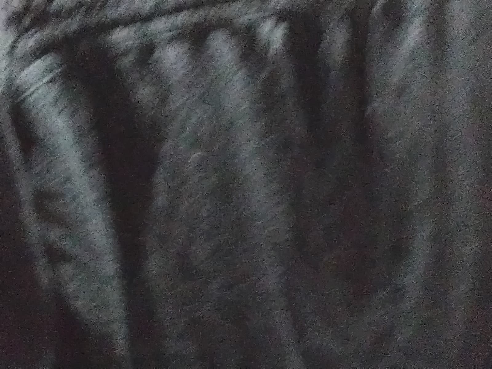 Velvet blouse, black 3/4 sleeve top with decorative trim detail - Thumbnail 4