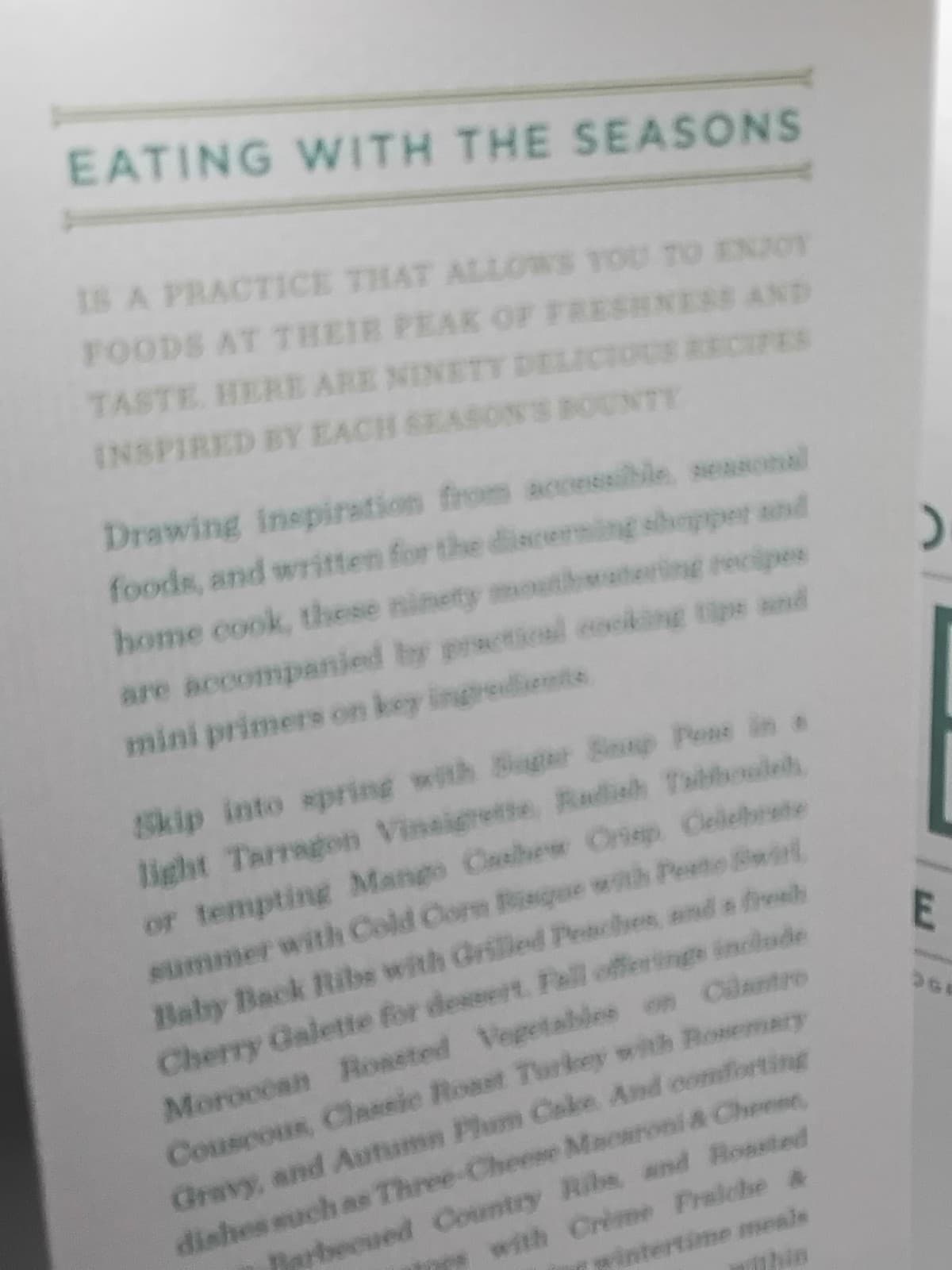 Handover cookbook, The Fresh Market 'Cooking in Season; 90 seasonal recipes - Thumbnail 2