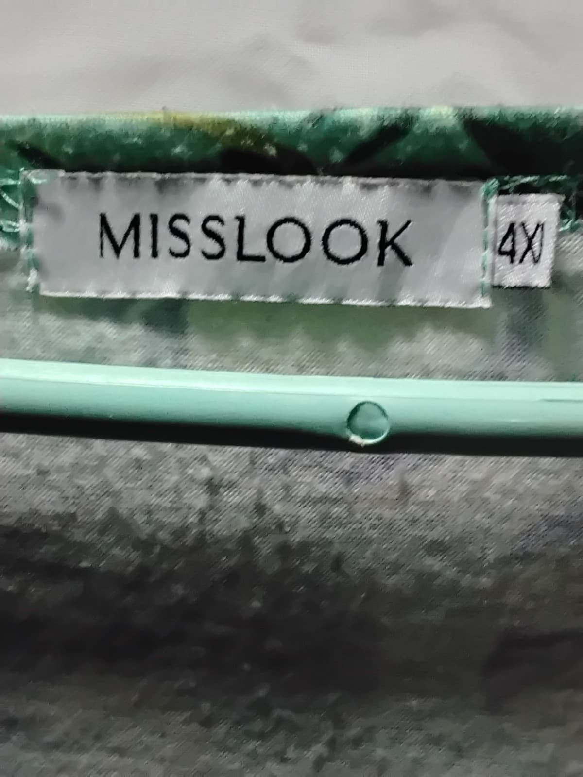 Polyester long sleeve top, Miss look floral print blouse 4x - Thumbnail 8