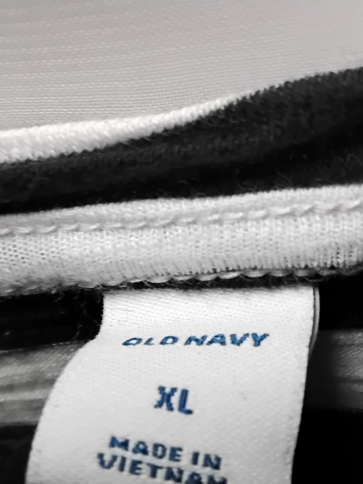 Cotton blend t-shirt Old Navy Strip short sleeve tee XL - Thumbnail 2